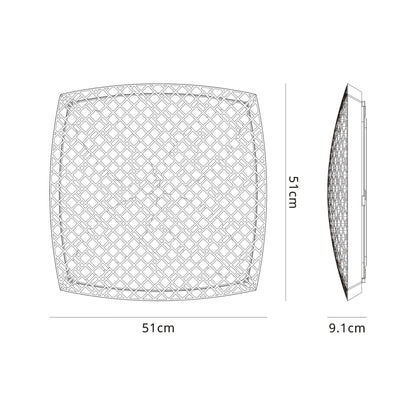 Mantra Urban Ceiling Light, 80W LED, 2700-5000K Remote Control Tuneable, 5200lm, Black, 3yrs Warranty