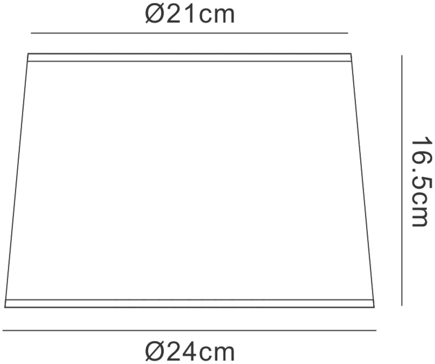 Mantra M5322 Habana White Round Shade 210/240mm x 165mm, Suitable for Table Lamps