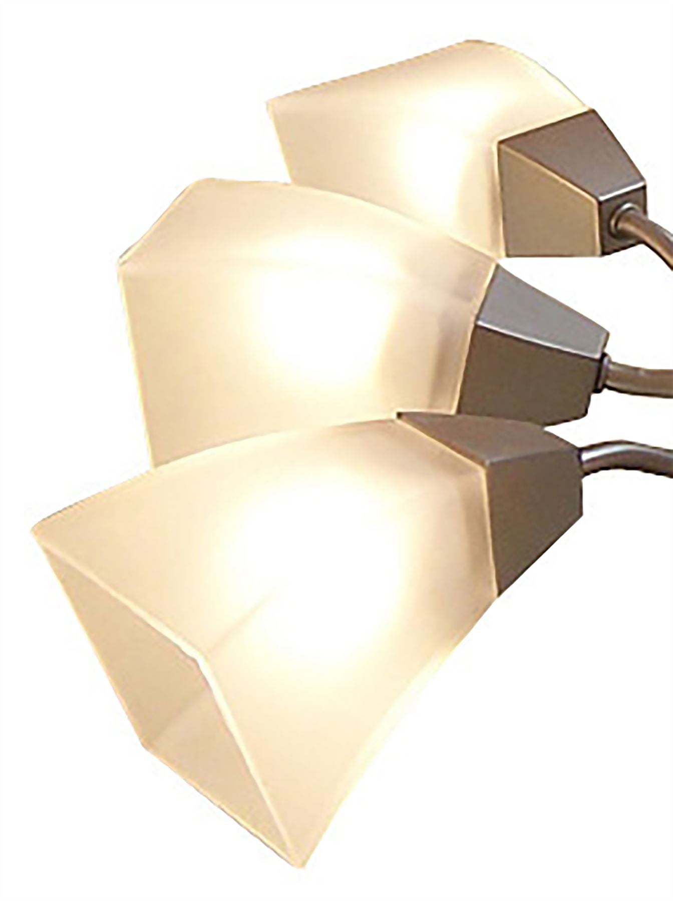 Diyas Chievo 52cm  8 Light G9 Satin Chrome/Frosted Glass Ceiling Pendant Light Fitting