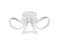 Mantra Knot Led Blanco M6035 Knot Blanco Ceiling 48cm Round 3 Looped Arms 36W LED 2800K, 2520lm, White/ Frosted Acrylic, 3yrs Warranty - M6035 Ceiling