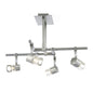 Diyas Ticino 48cm Semi Flush 4 Light G9 Satin Chrome