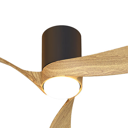 Nemo II M 1.2m 19W LED Dimmable Ceiling Light With Built-In 32W DC Fan, 3000-5000K Remote Control, 3800lm, Wood/Black, 5yrs Warranty