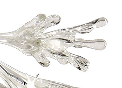 Diyas Love 60cm  Small 9 Light G4 Polished Chrome/White Glass, NOT LED/CFL Compatible Ceiling Light Fitting