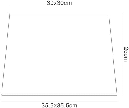 Mantra M5315 Habana Bkack Square Shade 355/355x250mm, Suitable for Floor Lamps