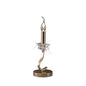 Diyas Nydia Crystal Table Lamp 1 Light E14 French Gold