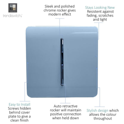 Trendi Artistic Modern Glossy  Home Automation Switch Sky