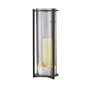 Diyas Home (DH) Athena Wall Light Mounted Candle Holder Black/Clear Glass