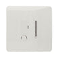 Trendi Artistic Modern Glossy Tactile Fused Spur Switch White ART-FSWH