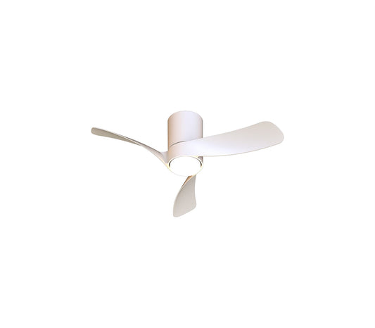 Nemo II XS 72cm 15W LED Dimmable Ceiling Light With Built-In 26W DC Fan, 3000-5000K Remote Control, 3000lm, White, 5yrs Warranty