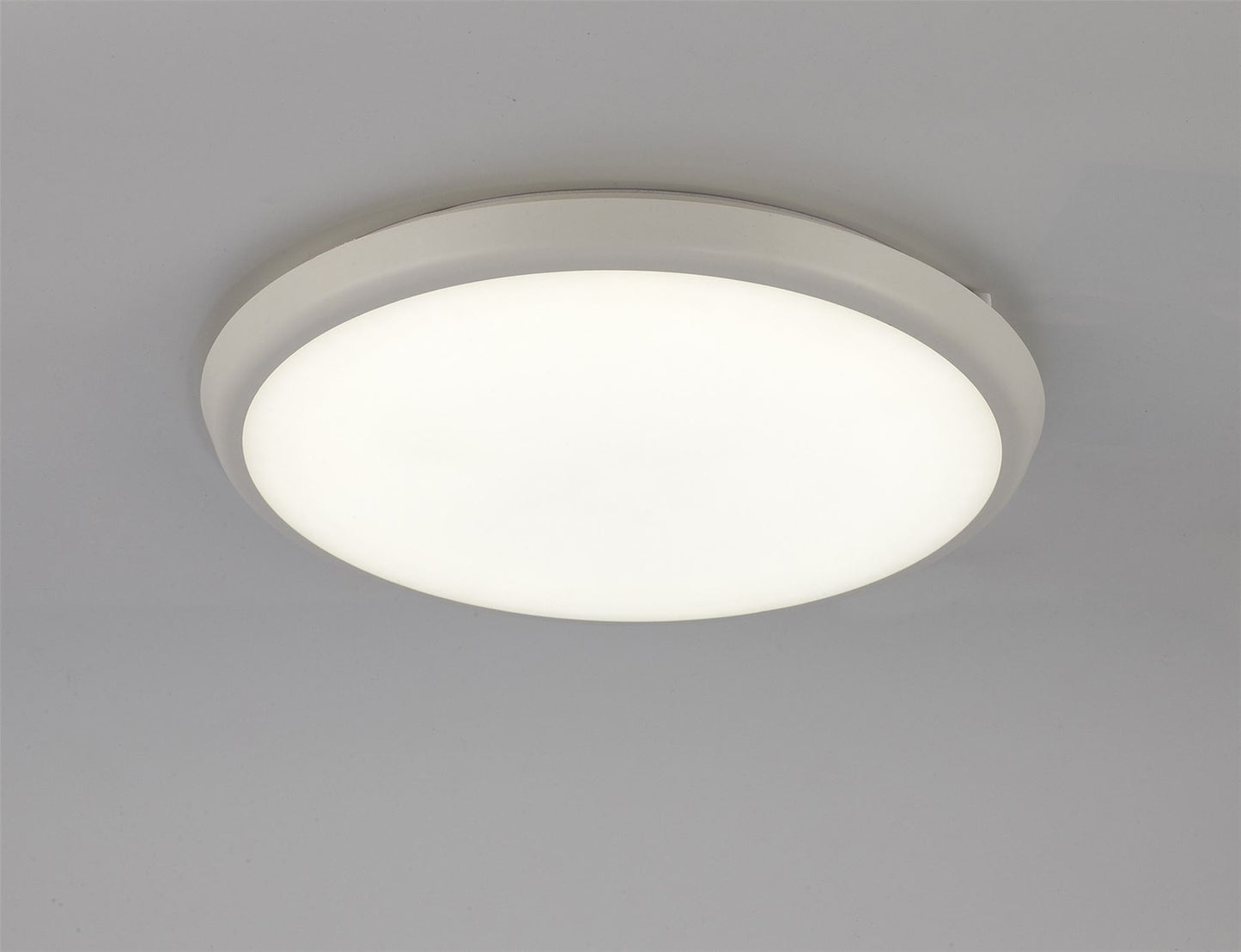 Mantra Fusion Aneto Ceiling Light, 40cm Round, 24W LED 4000K, 2500lm, IP65, White, 3yrs Warranty