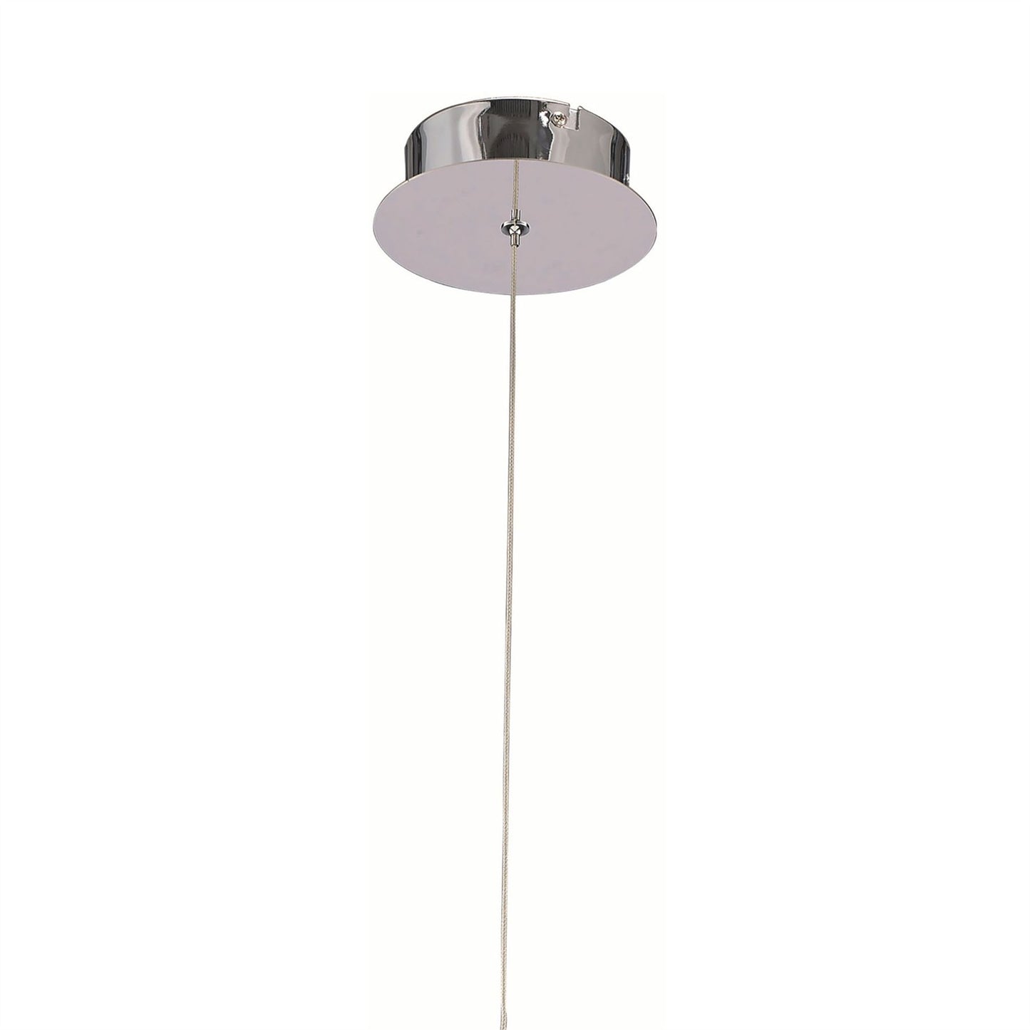 Mantra M5081 Espirales Pendant 1 Light 12W LED 3000K, 840lm, Silver/Frosted Acrylic/Polished Chrome, 3yrs Warranty