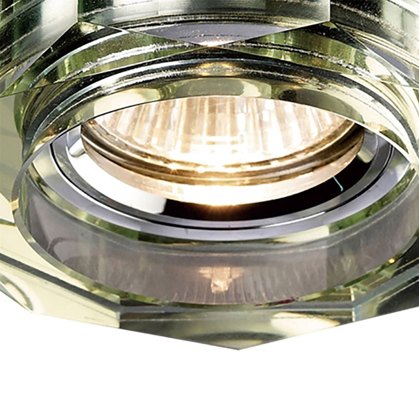 Diyas Crystal Downlights Crystal Downlight Deep Octagonal Rim Only White Wine, IL30800 REQUIRED TO COMPLETE THE ITEM, Cut Out: 62mm