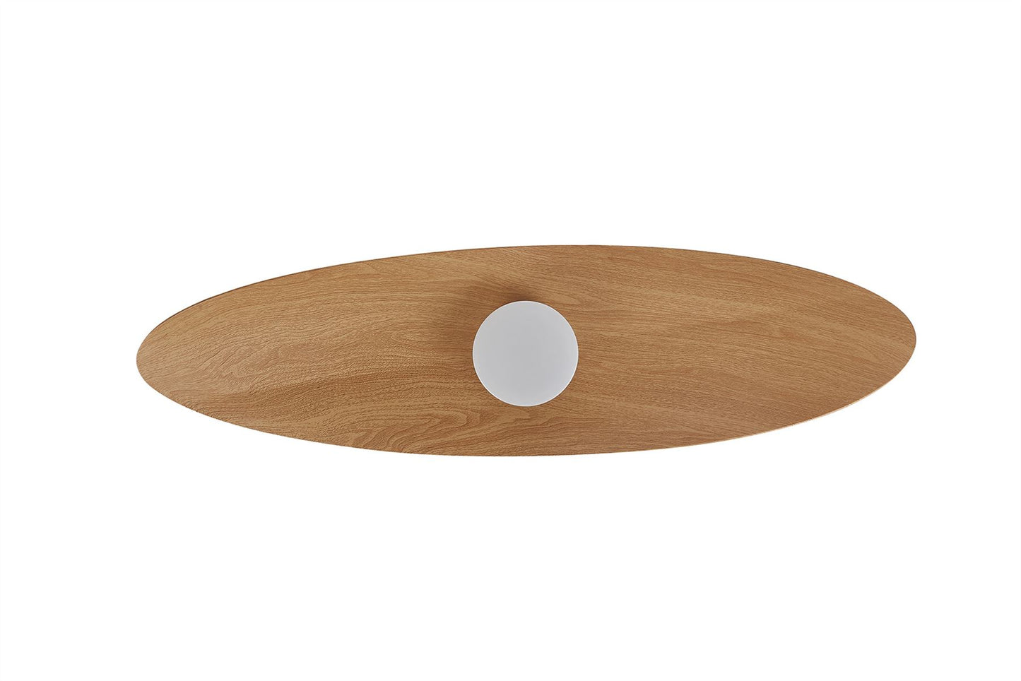 Surfer 112 x 30cm 18W LED Dimmable Ceiling Light With Built-In 40W DC Fan, 3000-5000K Remote Control, 3600lm, White/Wood, 5yrs Warranty