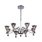 Diyas Neptune 65cm  Round 8 Light G9 Polished Chrome Ceiling Pendant Light Fitting