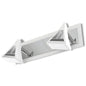 Mantra Fusion Filippo Linear Spot Light 2 Light LED 10W 3000K, 900lm, Matt White/Polished Chrome, 3yrs Warranty
