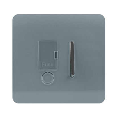 Trendi Artistic Modern Glossy Tactile Fused Spur Switch Cool Grey
