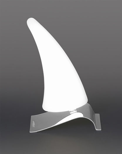 Mantra Mistral LED M3811 Mistral Table Lamp Left 6W LED 3000K, 540lm, Polished Chrome/Frosted Acrylic, 3yrs Warranty