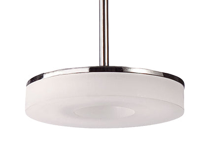 Mantra Fusion Nimbus 27cm 3 Drop Pendant 3 Light 15W LED 3000K, 1350lm, Polished Chrome/Frosted Acrylic, 3yrs Warranty