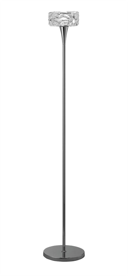 Mantra M3939 O2 Floor Lamp 1 Light E27, Polished Chrome