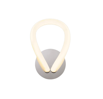 Mantra Knot LED II Knot II Switched Wall Light, 12W LED, 3000K, 900lm, IP20, Chrome, 3yrs Warranty
