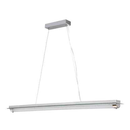 Mantra Fusion Tube Pendant 36W LED 4000K Polished Chrome/Mirror/Sand Diamond, 2800lm, 3yrs Warranty