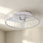 Nature 79cm 75W LED Dimmable Ceiling Light With Built-In 30W DC Reversible Fan, White Finish c/w Remote & APP Control, 5000lm