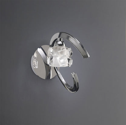 Mantra M1845/S Ice Wall Light Switched 1 Light G9 ECO, Polished Chrome - M1845/S