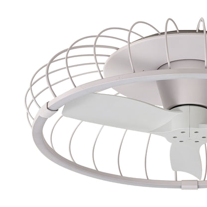 Nature 79cm 75W LED Dimmable Ceiling Light With Built-In 30W DC Reversible Fan, White Finish c/w Remote & APP Control, 5000lm