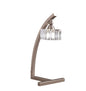 Mantra Cuadrax Table Lamp 1 Light G9 Satin Nickel