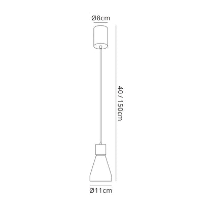 Mantra Fusion Kos E27 Fusion M5621 Kos Pendant Small 11cm Round 1 x E27, Matt White
