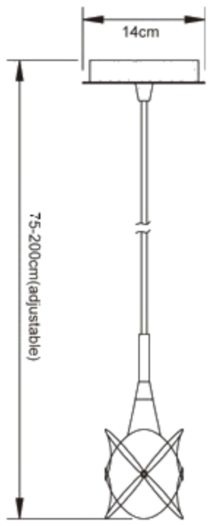 Mantra Rosa Del Desierto Square Pendant 1 Light G9, Satin Nickel