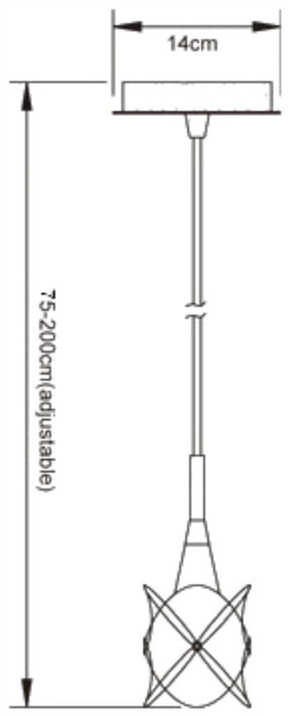 Mantra Rosa Del Desierto Square Pendant 1 Light G9, Satin Nickel