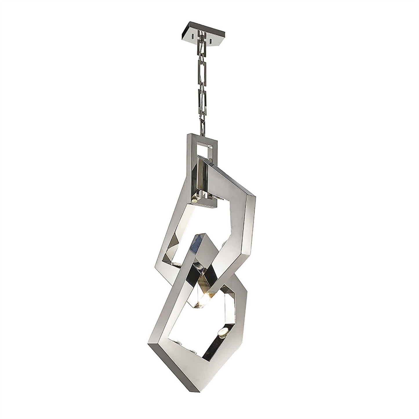 Diyas Ricadi  8 Light GU10 Stainless Steel, (ITEM REQUIRES CONSTRUCTION/CONNECTION) Ceiling Pendant Light Fitting