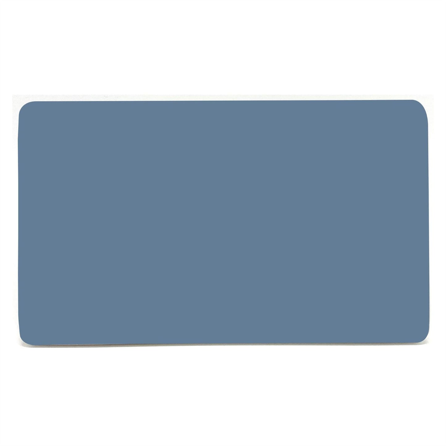 Trendi 2 Gang Artistic Modern Glossy Tactile Double Blanking Plate Sky