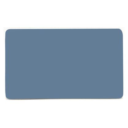 Trendi 2 Gang Artistic Modern Glossy Tactile Double Blanking Plate Sky