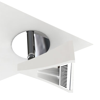 Mantra Fusion Filippo Spot Light 3 Light LED Triangular 5W 3000K, 1300lm, Matt White/Polished Chrome, 3yrs Warranty