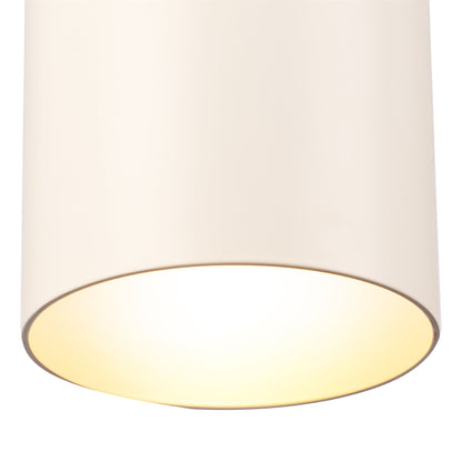 Mantra Fusion M5627 Aruba Flush Small 9.5cm Round 1 x E27, Matt White - M5627 Ceiling