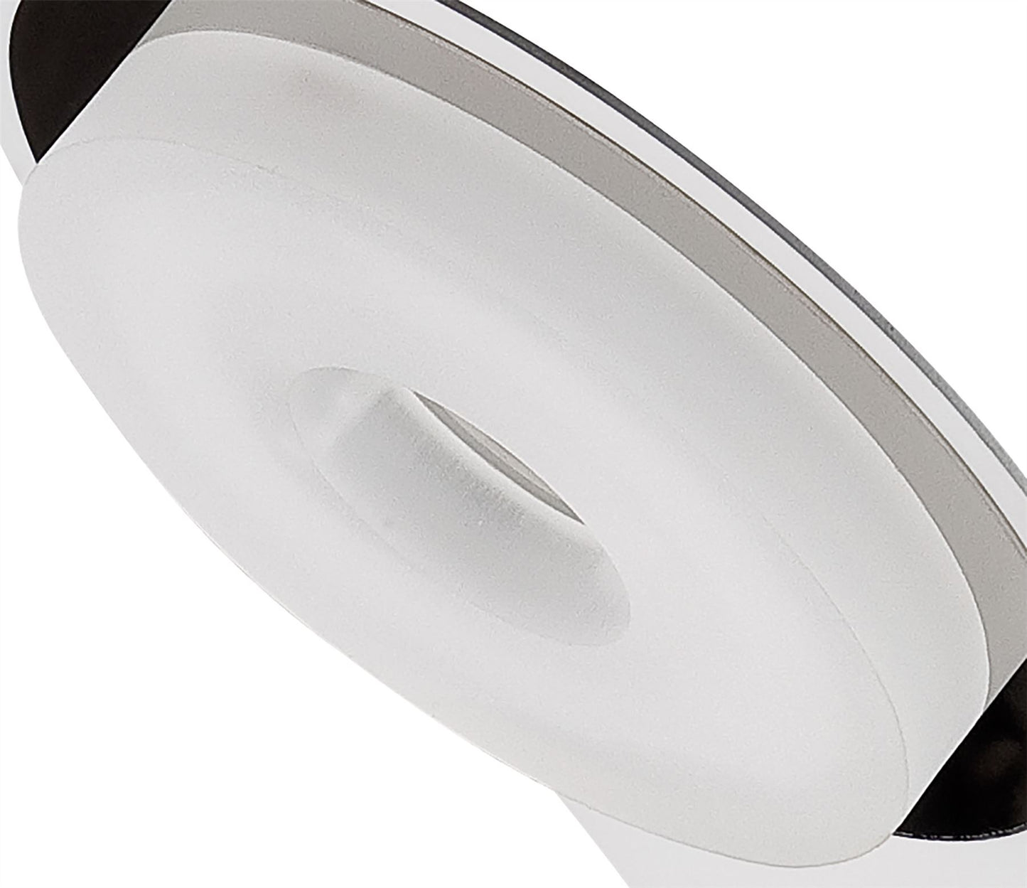 Mantra Fusion Tess Table Lamp 1 Light 5W LED 3000K, 450lm, Matt White/Frosted Acrylic/Polished Chrome, 3yrs Warranty