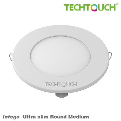 Techtouch Intego Ultra-Slim Round Medium 15W Warm White 560lm, Cut Out: 130mm, 3yrs Warranty Recessed