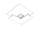 Mantra Boutique Ceiling Light, 79W LED, 3000K, 4250lm, White, 3yrs Warranty