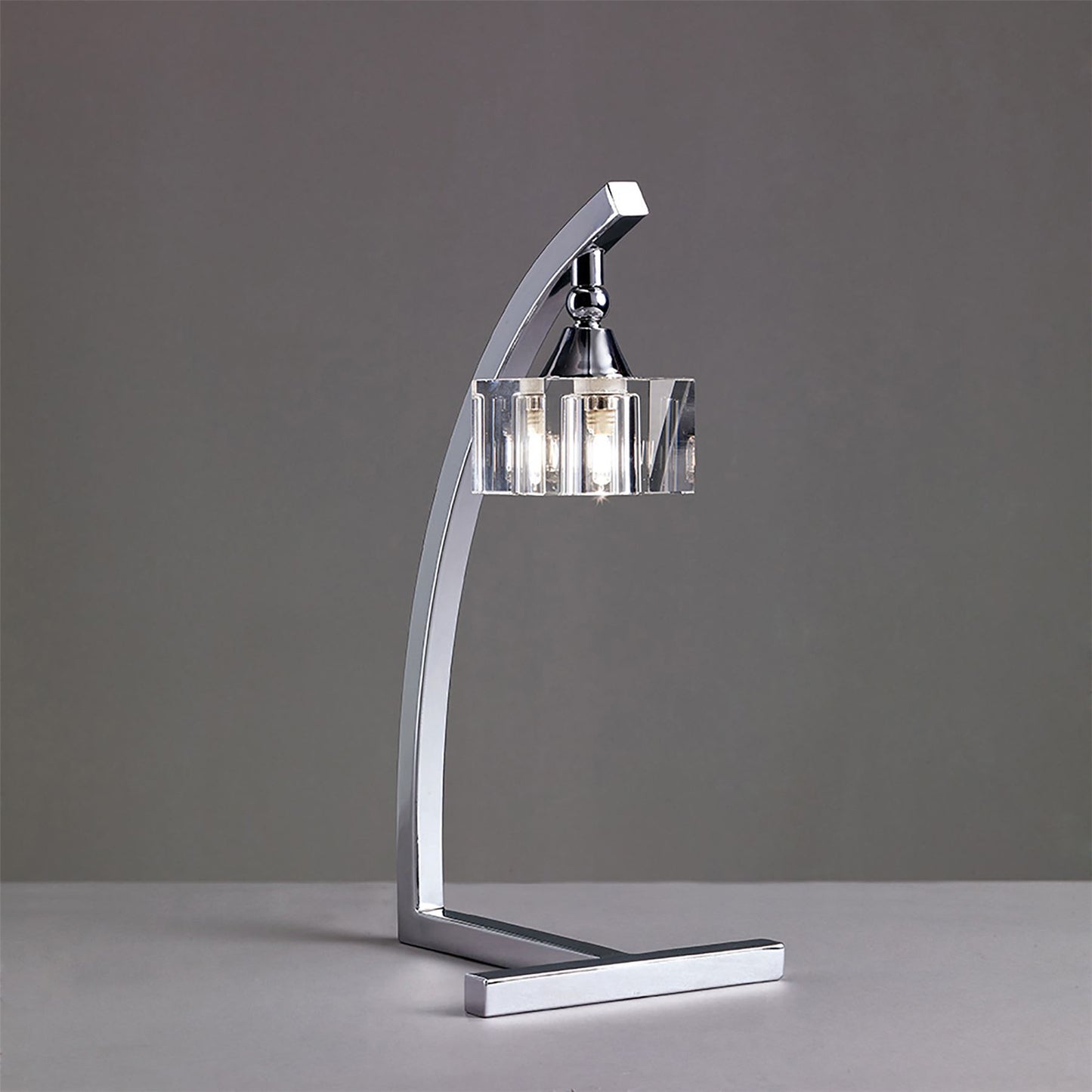 Mantra M2365 Cuadrax Table Lamp 1 Light G9, Polished Chrome