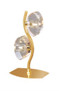 Mantra Alfa Crystal Table Lamp 2 Light G9 French Gold
