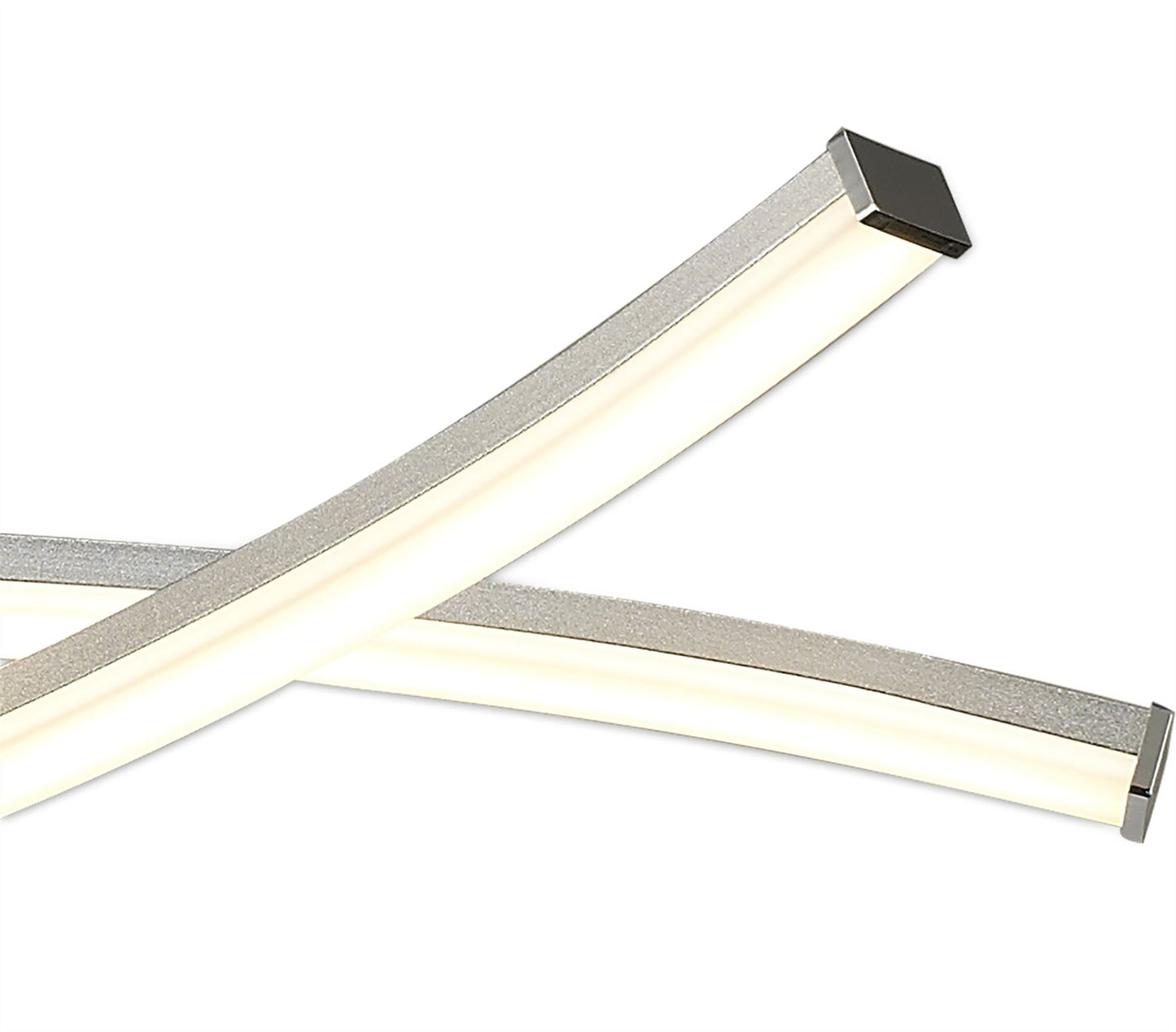 Mantra M5914 Aire LED Pendant 69cm Round 42W 3000K, 3700lm, Silver/Frosted Acrylic/Polished Chrome, 3yrs Warranty