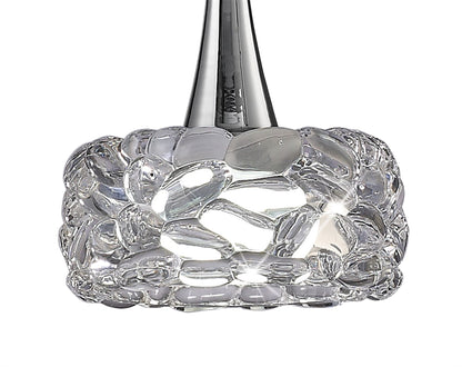 Mantra M3933 O2 Pendant 1 Light E27 Large, Polished Chrome