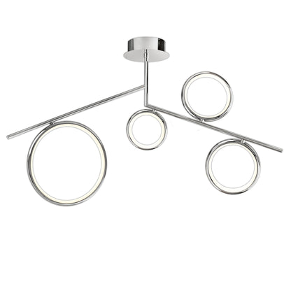 Mantra Olimpia Ceiling Light, 42W LED, 3000K, 3150lm, IP20, Chrome, 3yrs Warranty