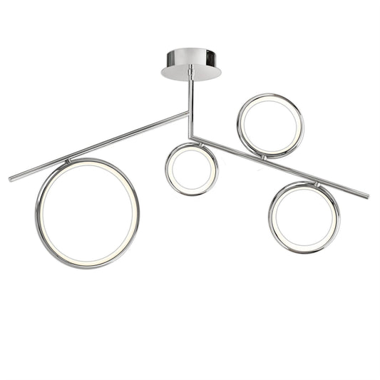 Mantra Olimpia Ceiling Light, 42W LED, 3000K, 3150lm, IP20, Chrome, 3yrs Warranty