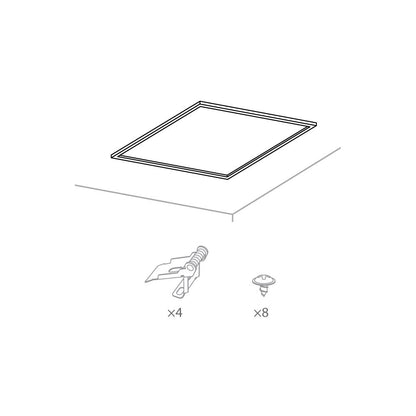 Techtouch Panel X2 Accessories Panel X2 Ecovision Flush Mount Kit 1 spring type: springx4pcs, M3x7 screwx8pcs Recessed