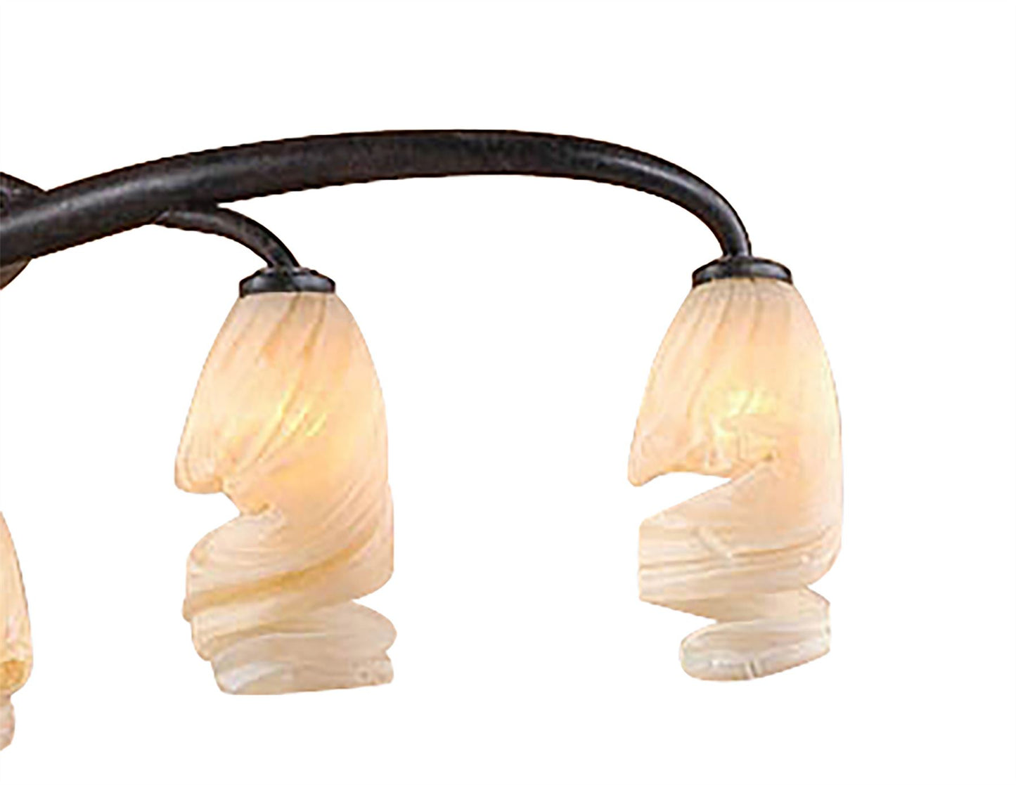 Mantra Forest 60cm Pendant 3 Arm 6 Light G9, Brown/Black Oxide