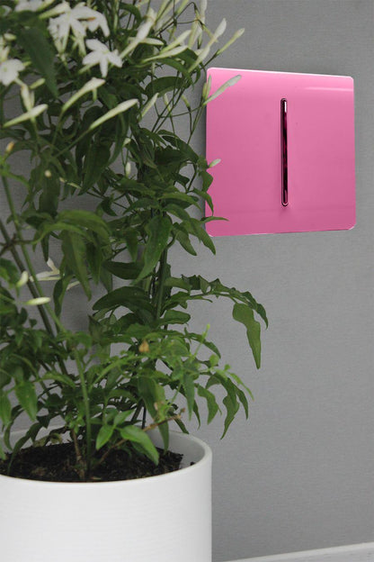 Trendi 1 Gang 2 Way 10 Amp Rocker Chrome Light Switch Glossy Pink