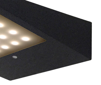 Mantra Fusion Yeti Solar/Sensor Wall Light, 2.2W LED, 3000K, 188lm, IP54, Graphite, 3yrs Warranty
